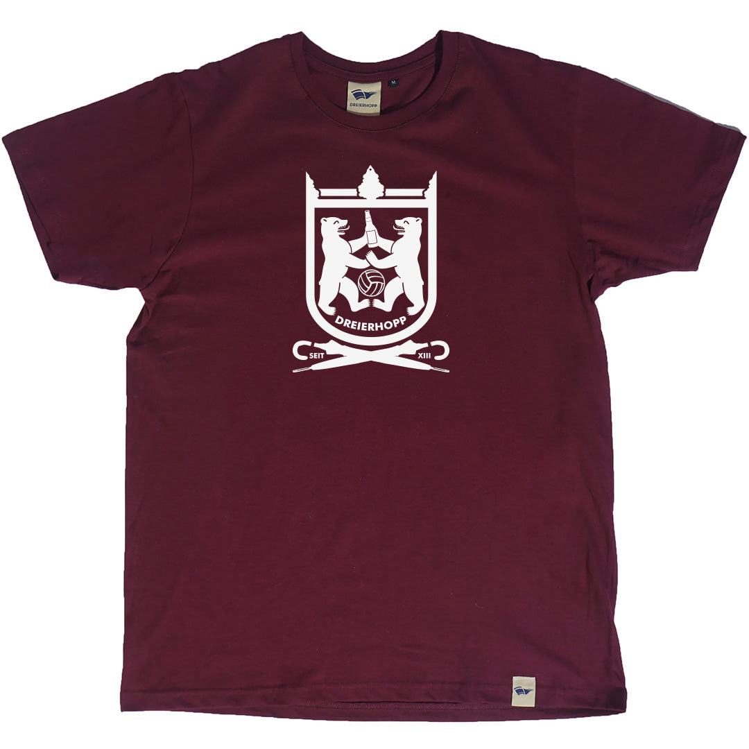 Wappen T-Shirt - Burgundy