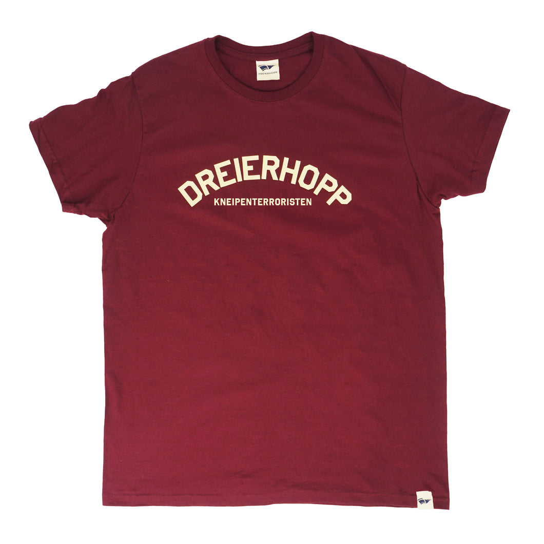 Kneipenterroristen T-Shirt - Burgundy/Creme