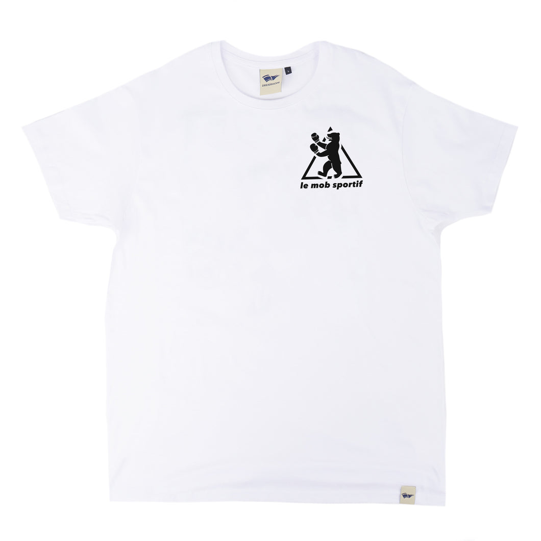 Le Mob Sportif Brustprint T-Shirt - White