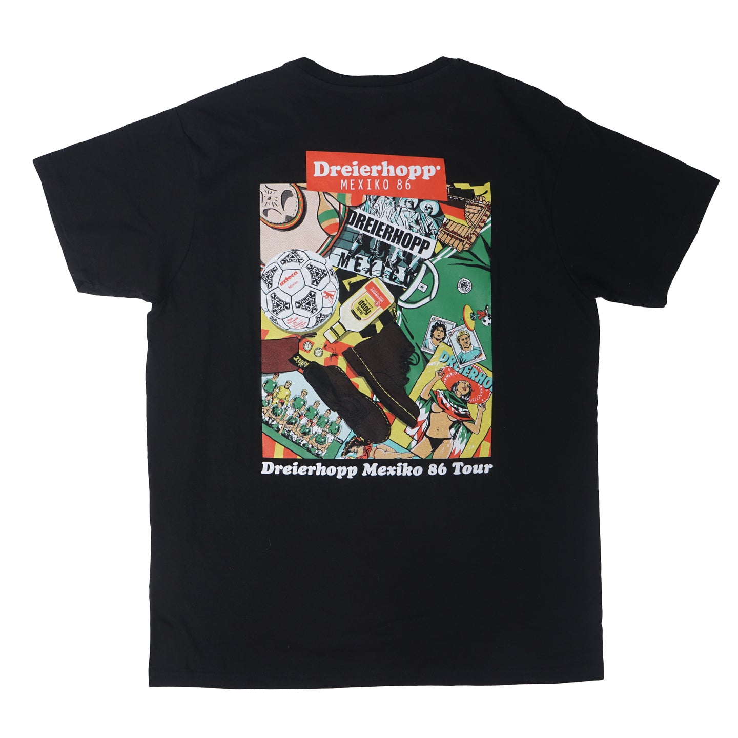 Mexiko 86 Backprint T-Shirt - Black