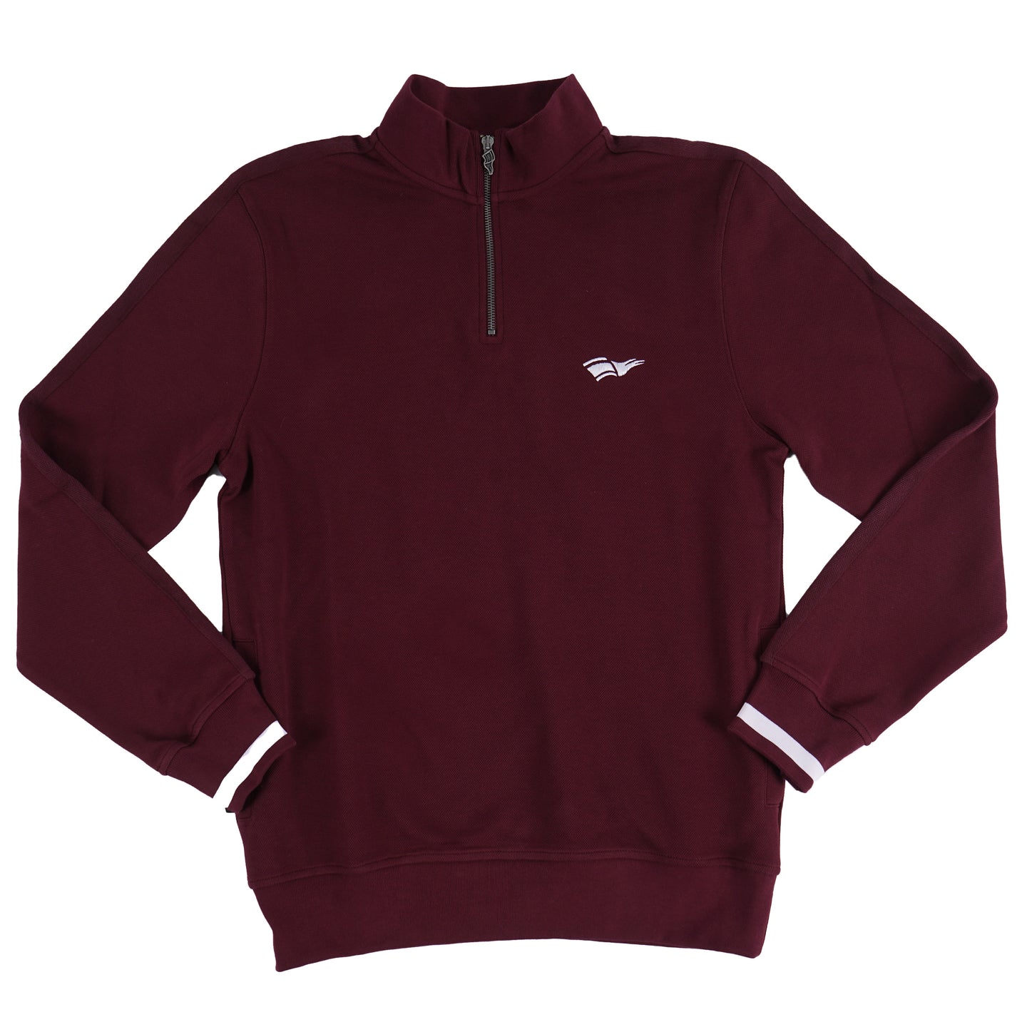 Sporfreunde Pique Half Zip - Burgundy