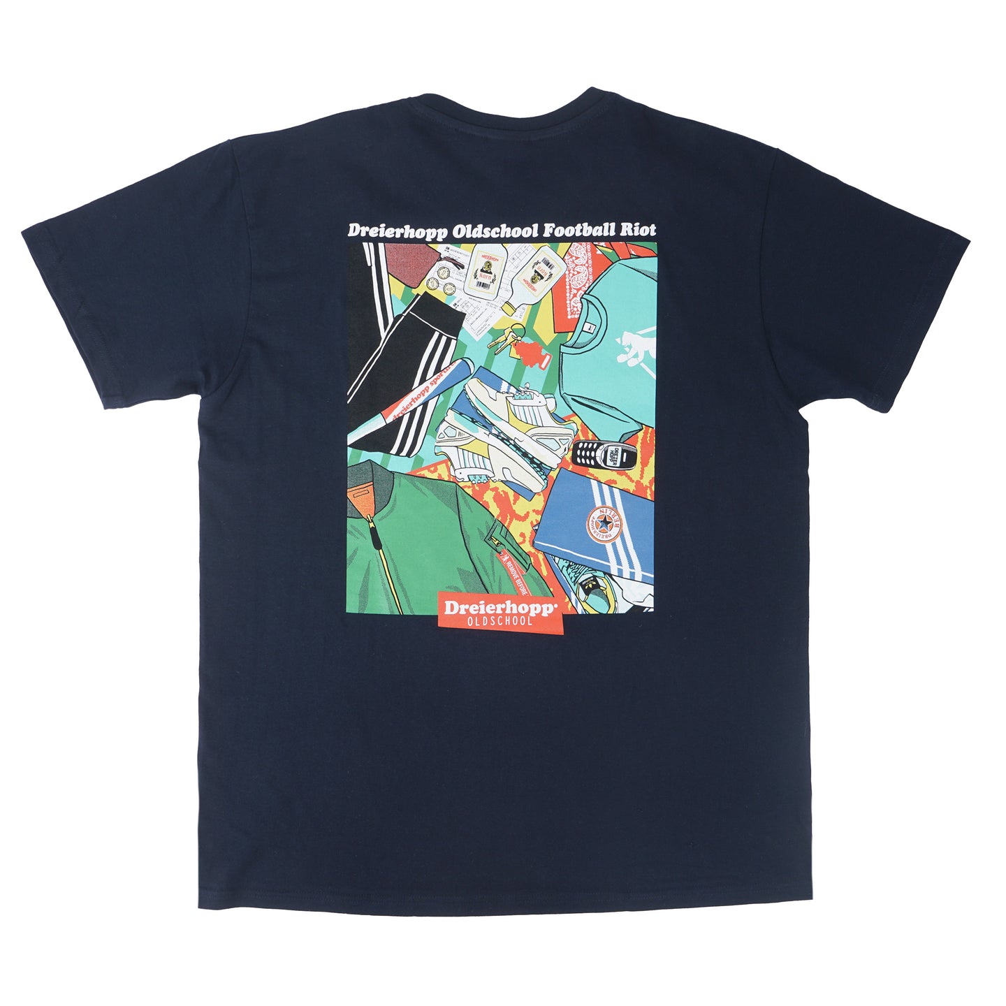 Oldschool Backprint T-Shirt - Navy